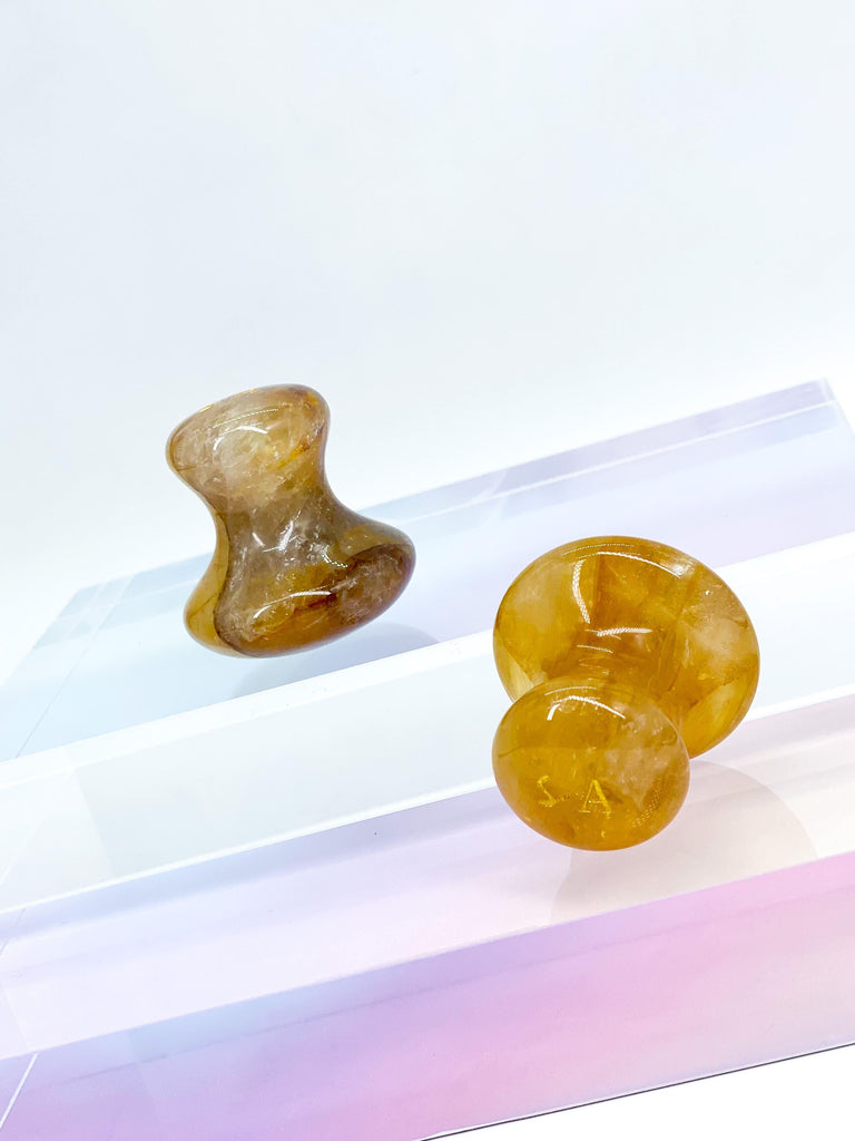 Citrine Mushroom Gua Sha - Skin Artisan