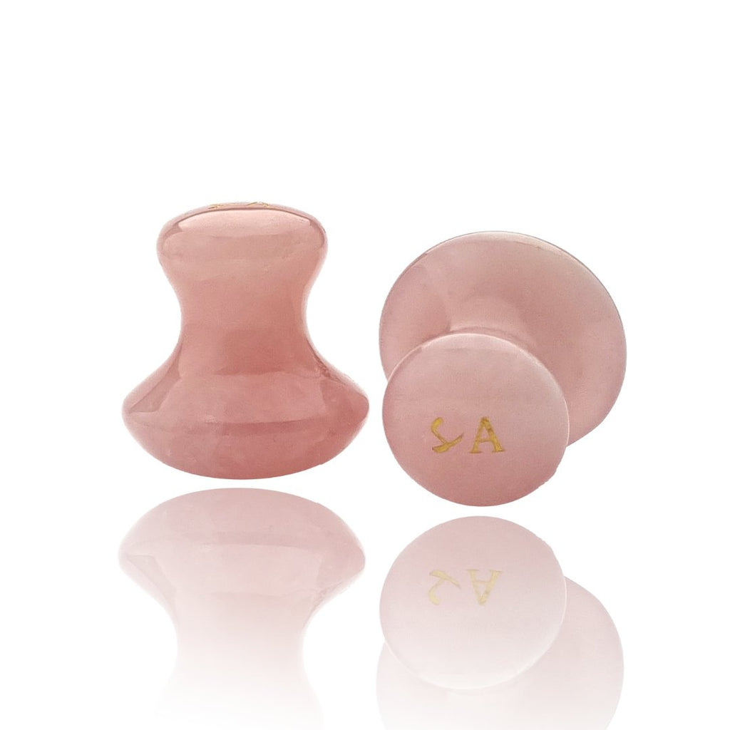 Rose Quartz Mushroom Gua Sha Set - Skin Artisan