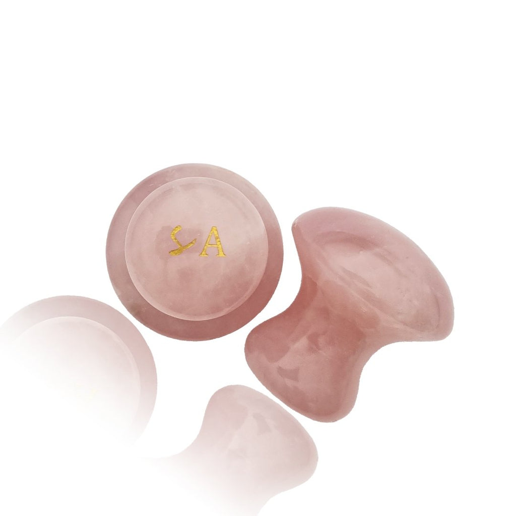 Rose Quartz Mushroom Gua Sha Set - Skin Artisan